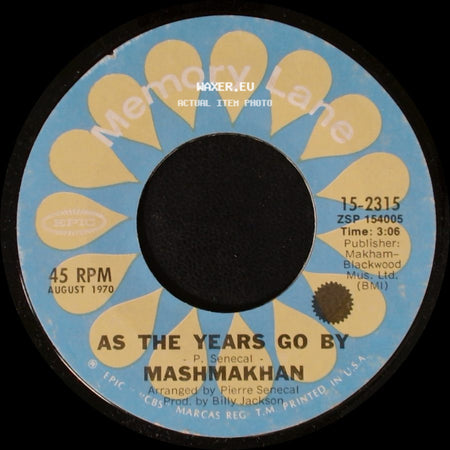 Christie / Mashmakhan - Yellow River / As The Years Go By side B