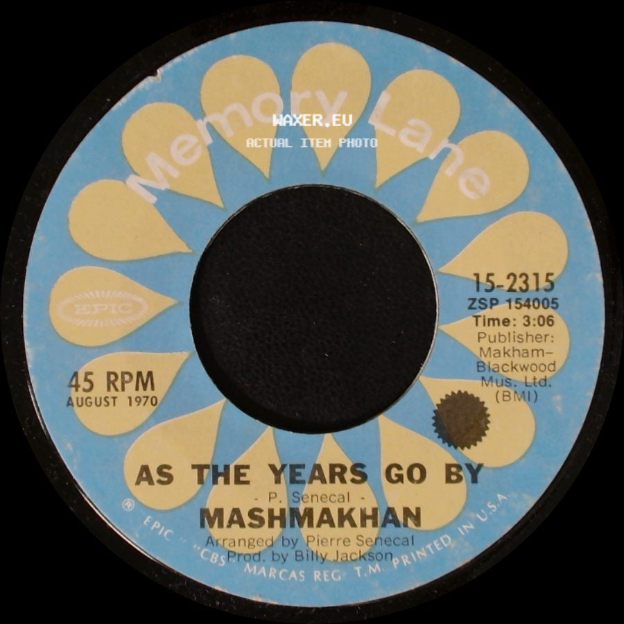 Christie / Mashmakhan - Yellow River / As The Years Go By side B