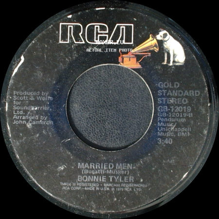 Bonnie Tyler - It's A Heartache / Married Men side B