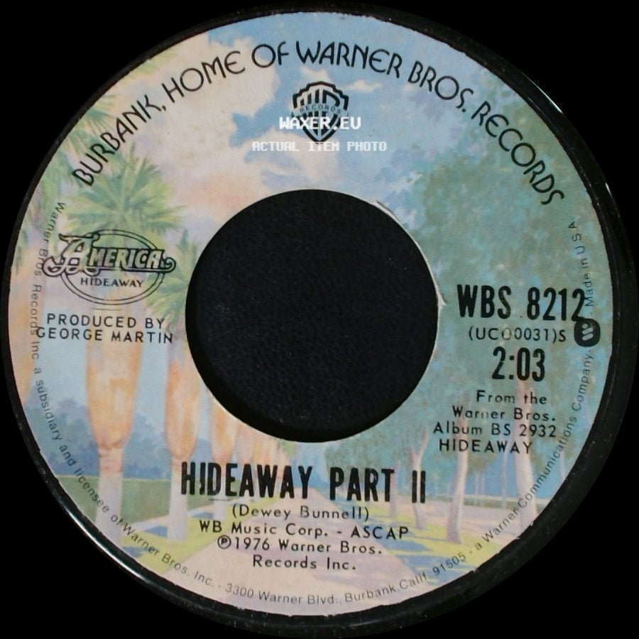 America - Hideaway Part Ii / Today's The Day side A