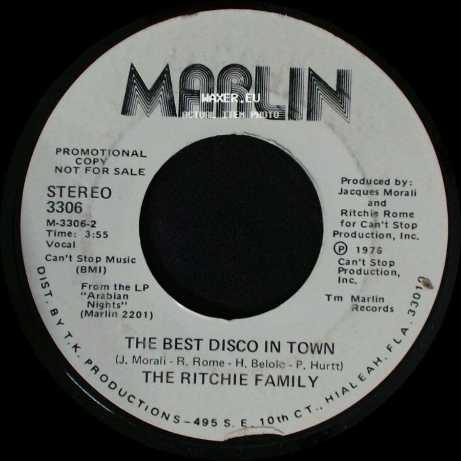 The Ritchie Family - The Best Disco In Town / The Best Disco In Town side A