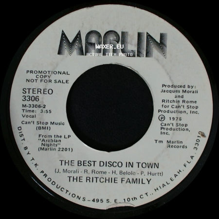 The Ritchie Family - The Best Disco In Town / The Best Disco In Town side A