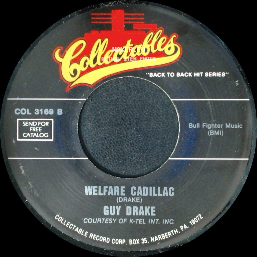 Guy Drake / The Corsairs - Welfare Cadillac / Smokey Places side A