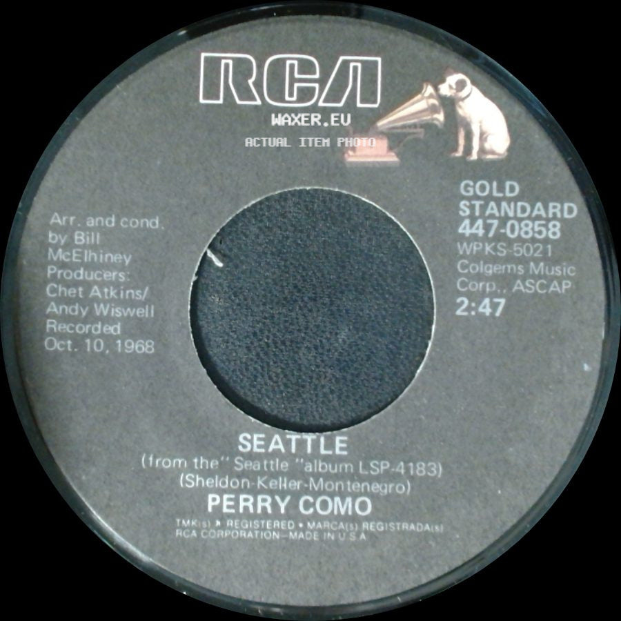 Perry Como - Seattle / It's Impossible side A