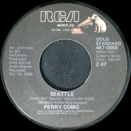 Perry Como - Seattle / It's Impossible side A