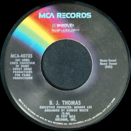 B. J. Thomas - Don't Worry Baby / My Love side B
