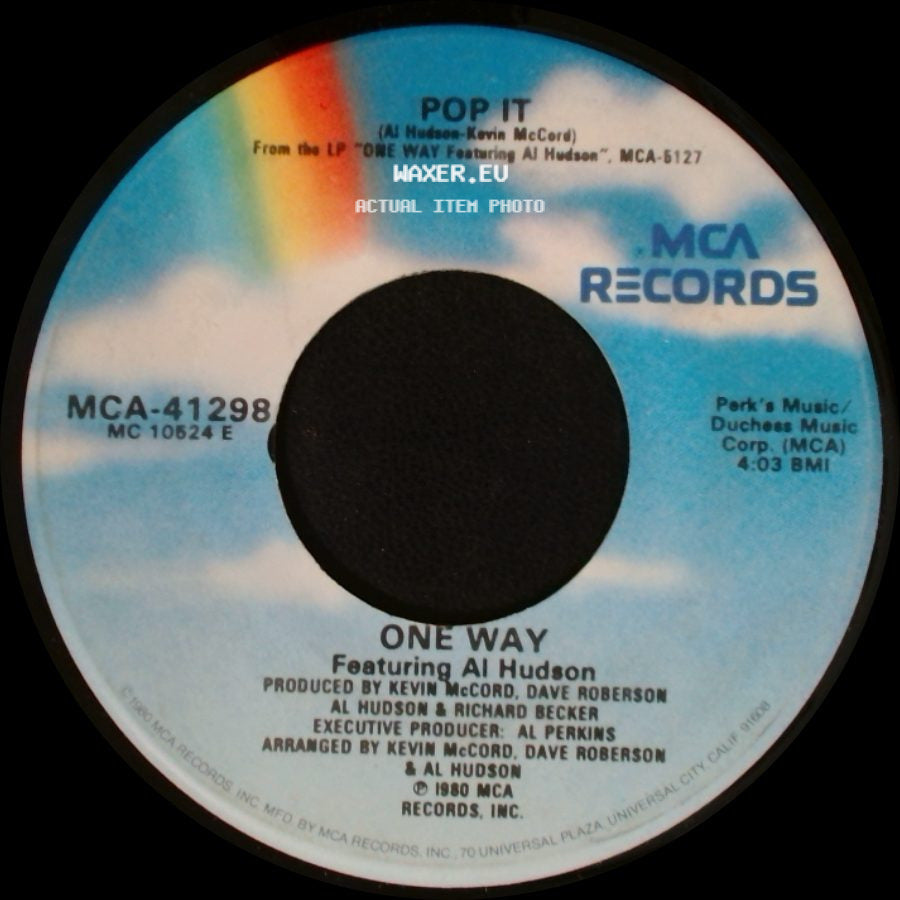 One Way Featuring Al Hudson - Pop It / I'm In Love With Lovin' You side A