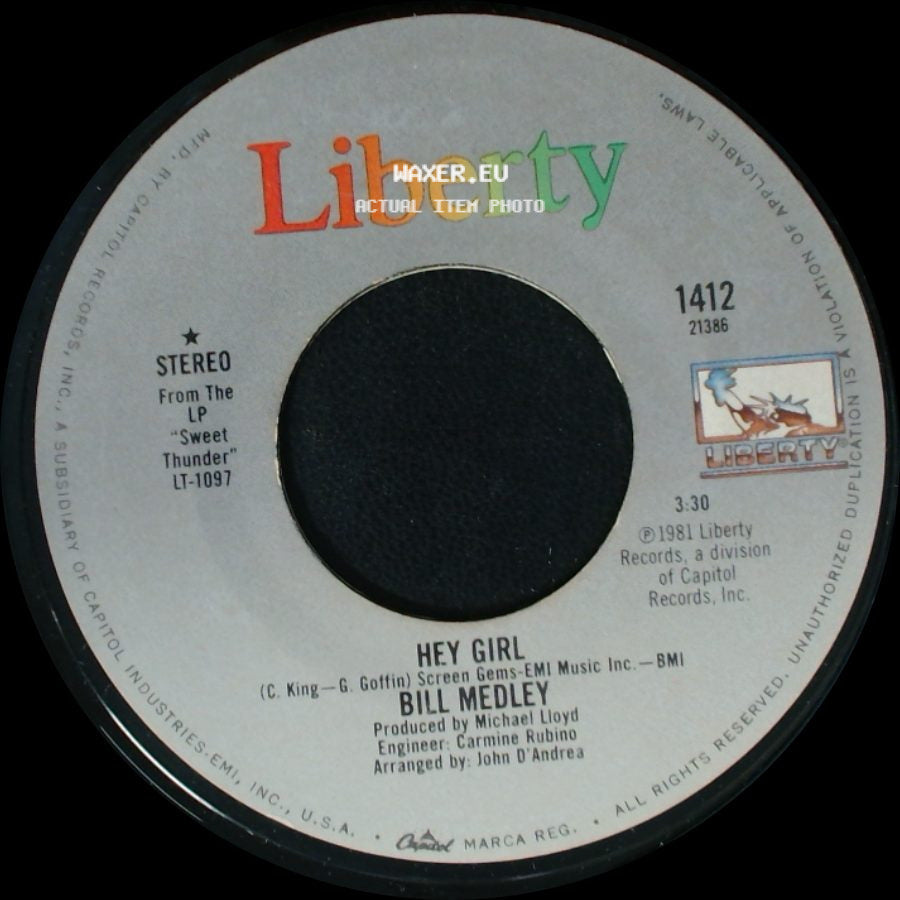 Bill Medley - Grandma & Grandpa / Hey Girl side B