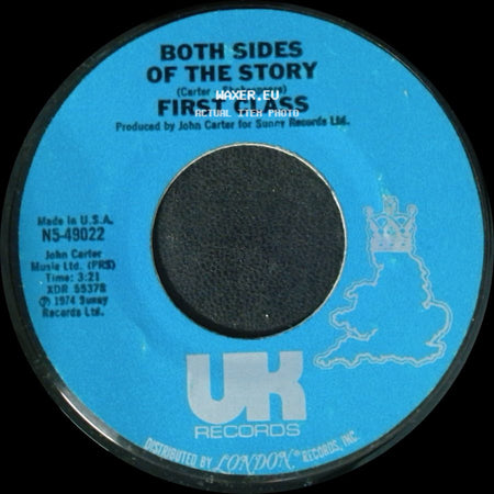 First Class - Beach Baby / Both Sides Of The Story side B