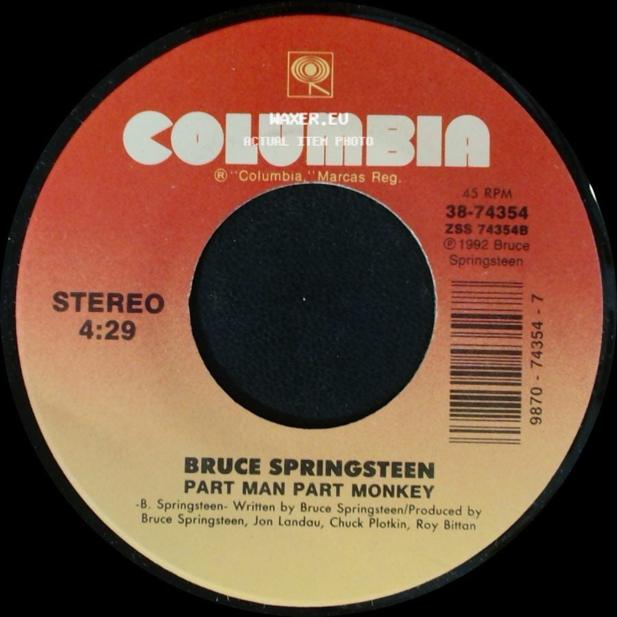 Bruce Springsteen - 57 Channels (And Nothin' On) / Part Man Part Monkey side B