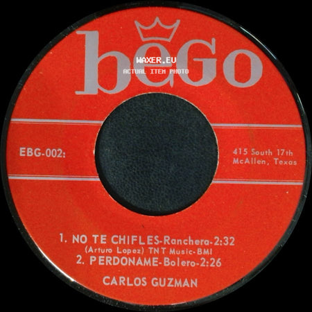 Carlos Guzman - Unknown Title A / Unknown Title B side B