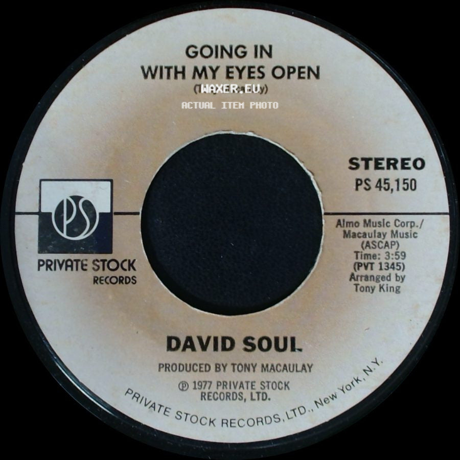 David Soul - Going In With My Eyes Open / Topanga side A