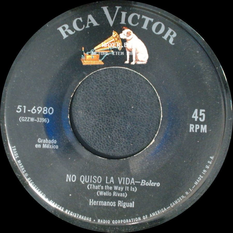Hermanos Rigual - No Quiso La Vida - Bolero / Lunita De Enero - Bolero Rítmico side A