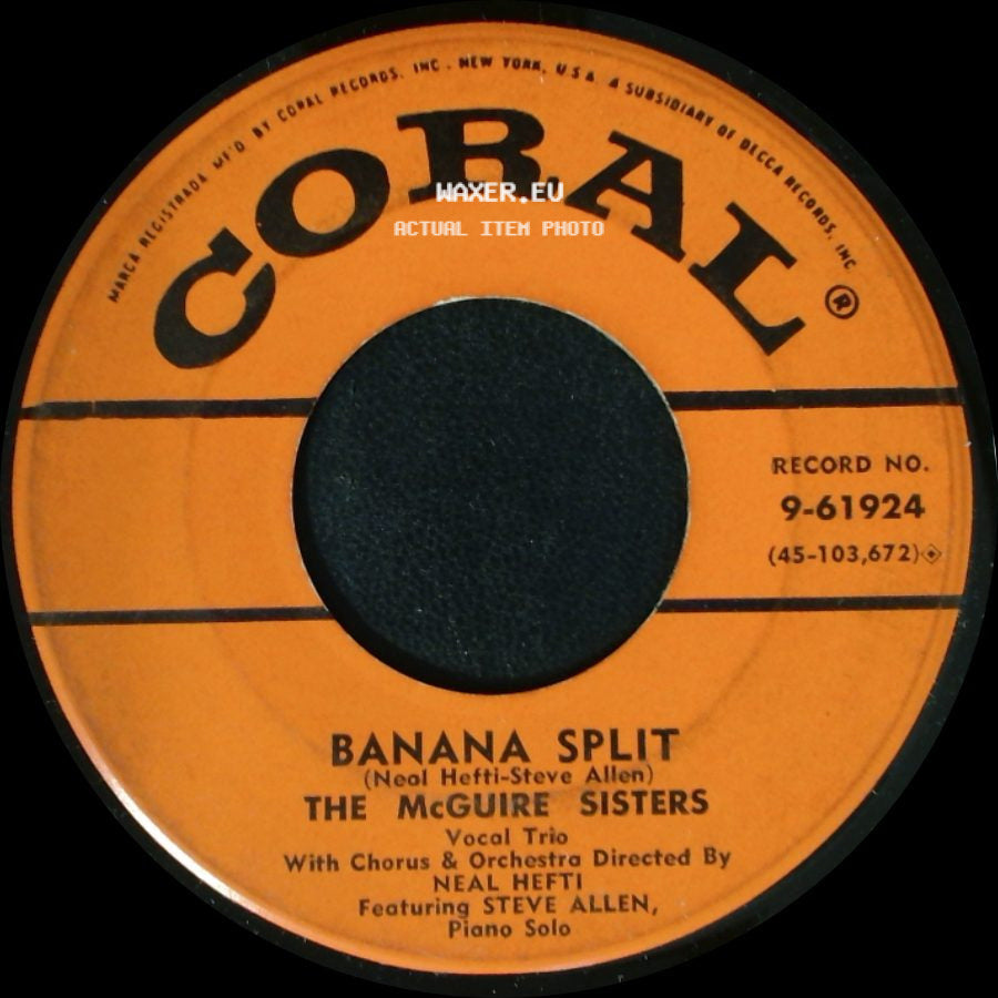 The Mcguire Sisters - Banana Split / Sugartime side A