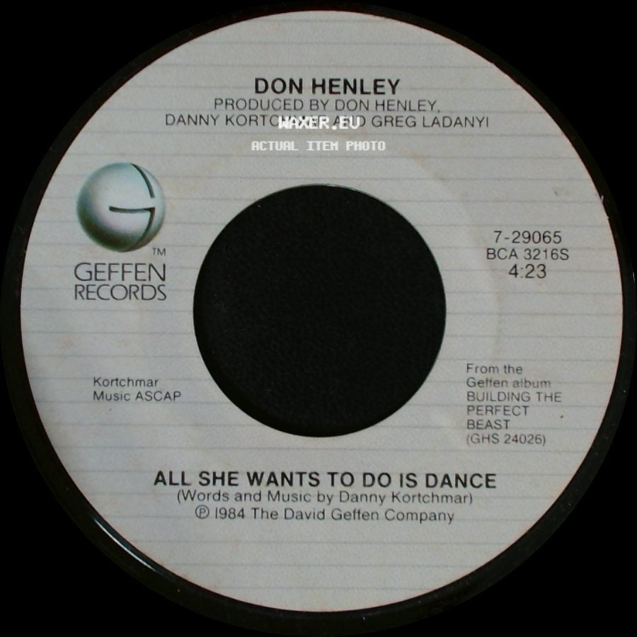 Don Henley - All She Wants To Do Is Dance / Building The Perfect Beast side A