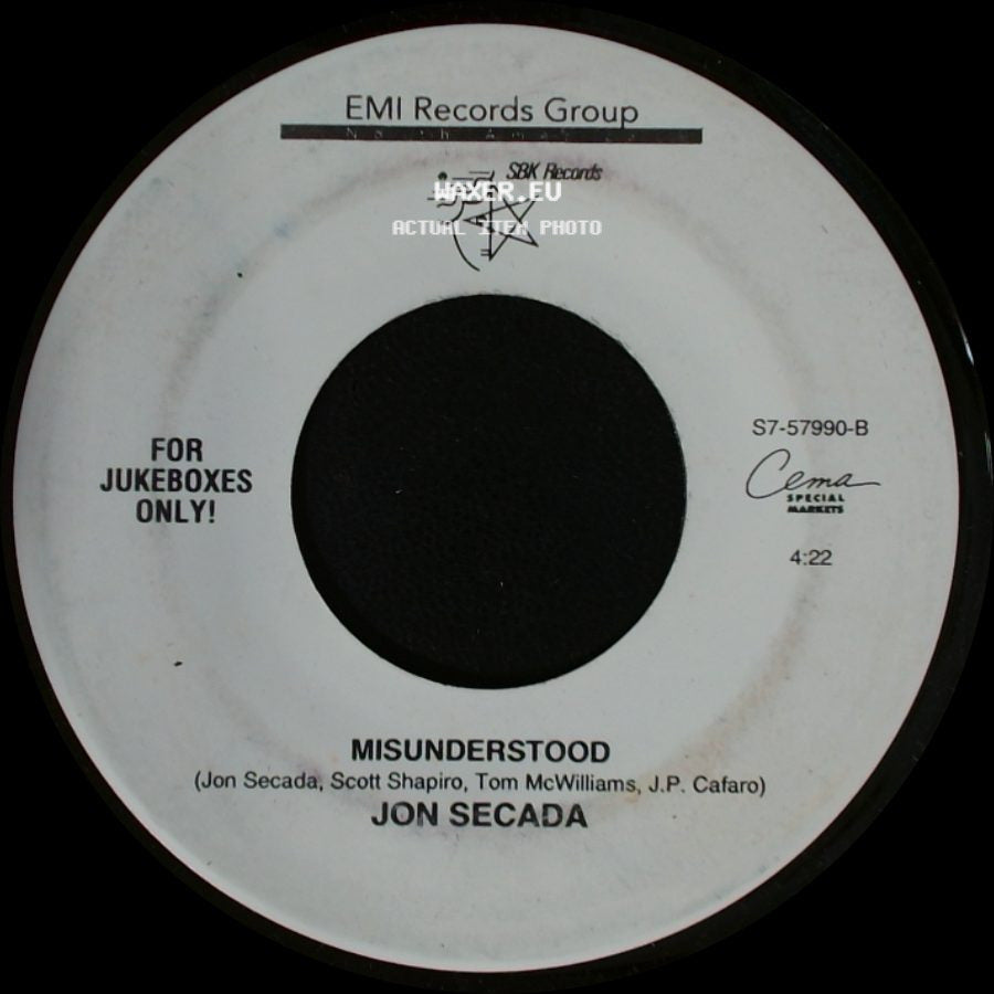 Jon Secada - Misunderstood / Do You Believe In Us side A