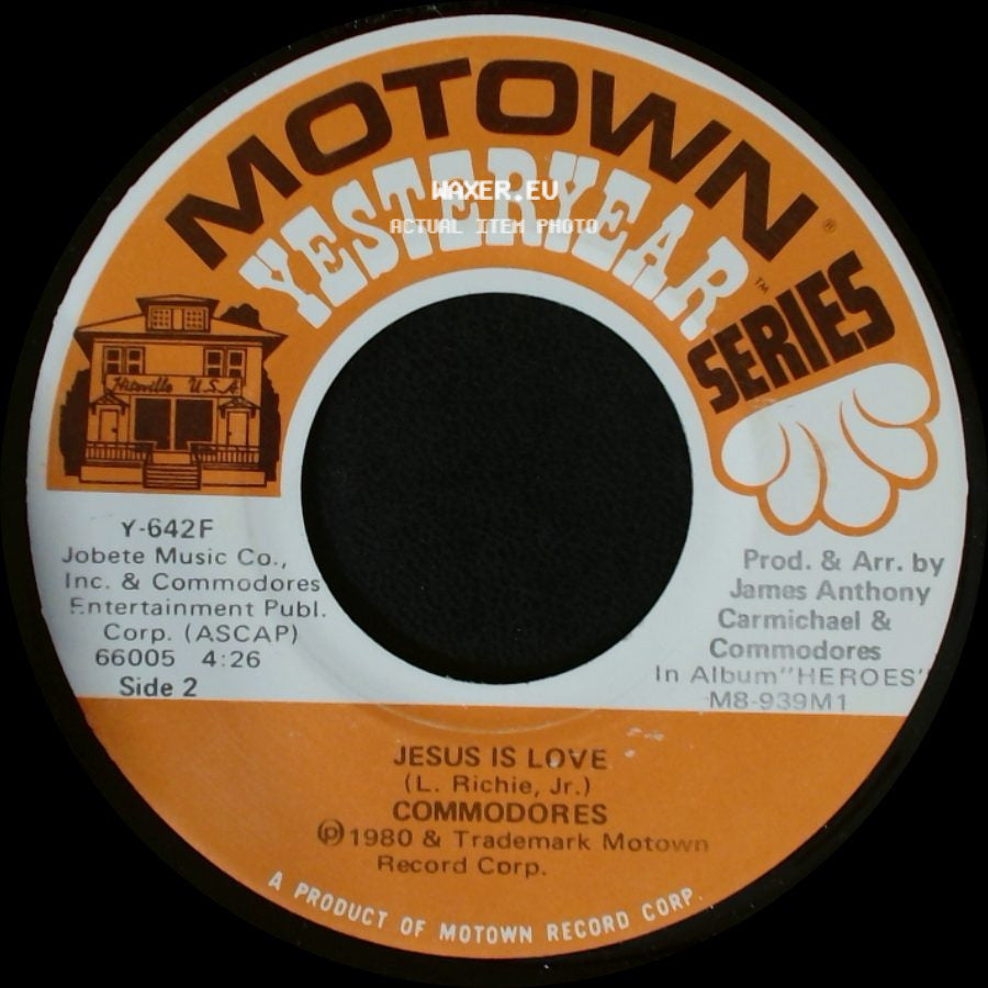 Commodores - Lady (You Bring Me Up) / Jesus Is Love side B