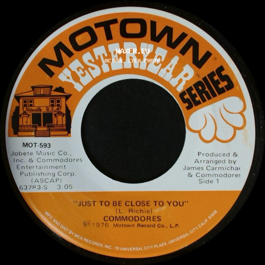 Commodores - Just To Be Close To You / Fancy Dancer side A