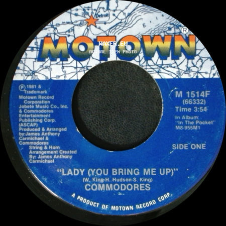 Commodores - Lady (You Bring Me Up) / Gettin' It side A
