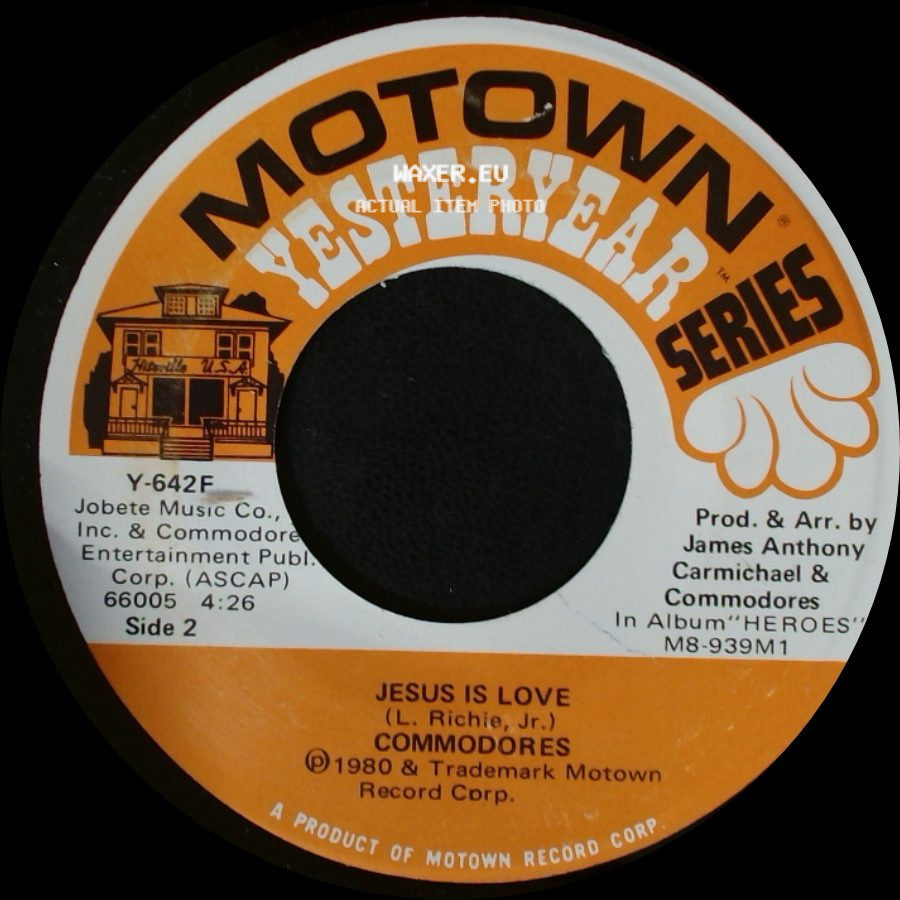 Commodores - Lady (You Bring Me Up) / Jesus Is Love side B
