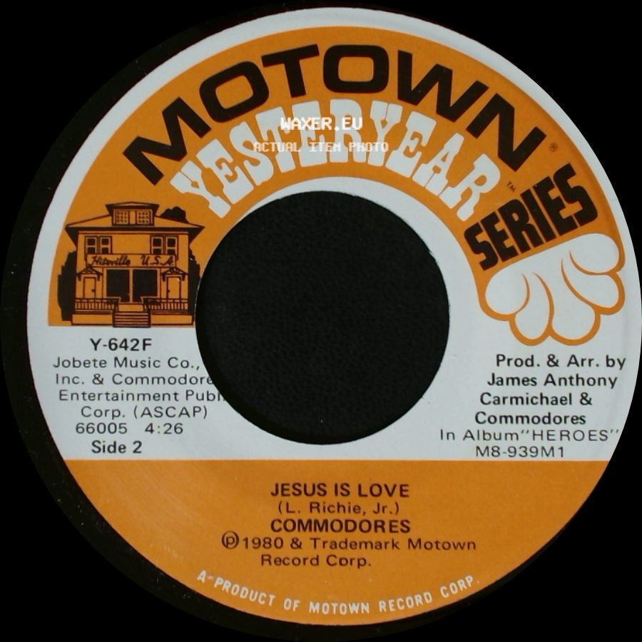 Commodores - Lady (You Bring Me Up) / Jesus Is Love side B