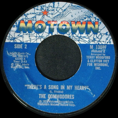 The Commodores - Machine Gun / There's A Song In My Heart side B