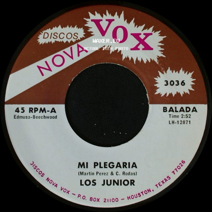 Los Junior - Mi Plegaria / Como Primavera side A