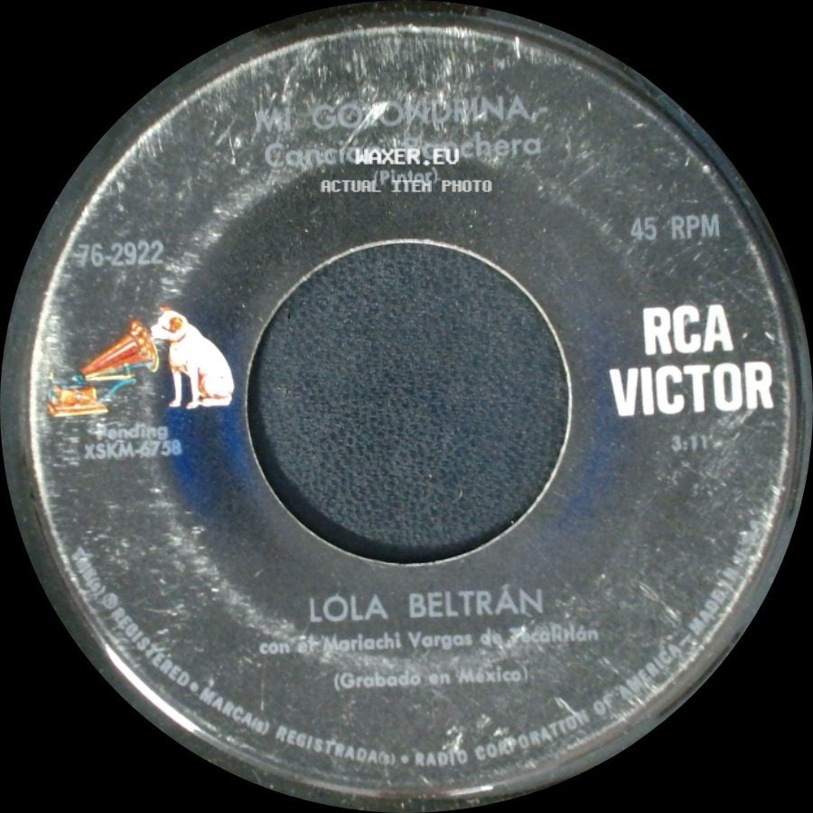 Lola Beltrán - Mi Golondrina - Canción Ranchera / De Aqui Pa'l Real - Canción Polka side A