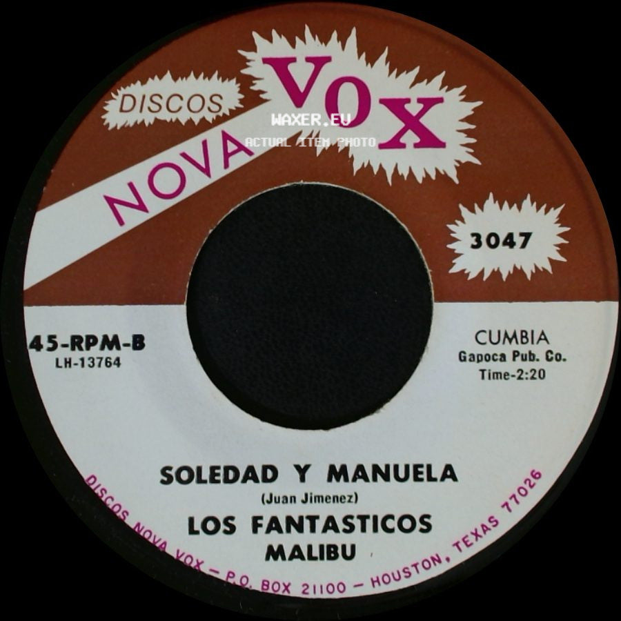 Los Fantasticos - Playa Brisa Y Mar / Soledad Y Manuela side B