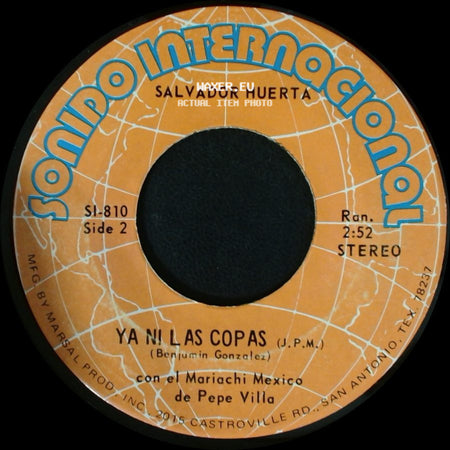 Salvador Huerta - Tu Regreso / Ya Ni Las Copas side B