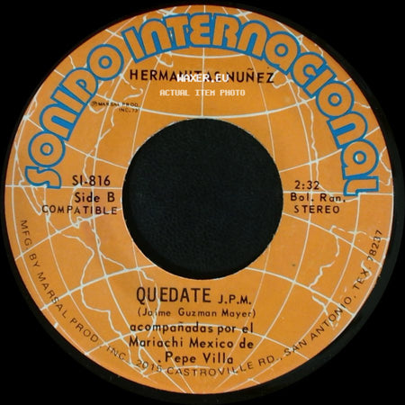 Hermanitas Nuñez - Complejo De Amor / Quedate J.P.M. side B