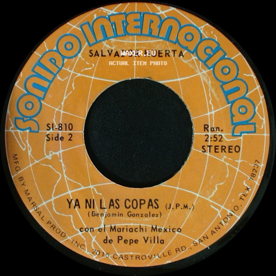 Salvador Huerta - Tu Regreso / Ya Ni Las Copas side B