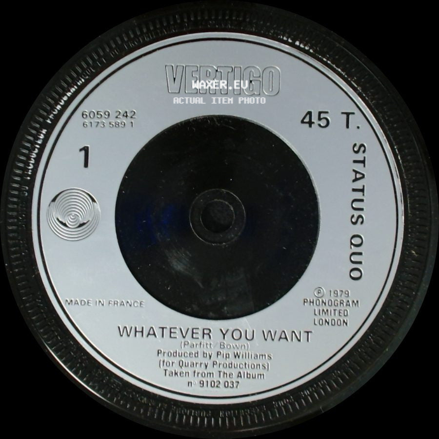 Status Quo - Whatever You Want / Hard Ride side A