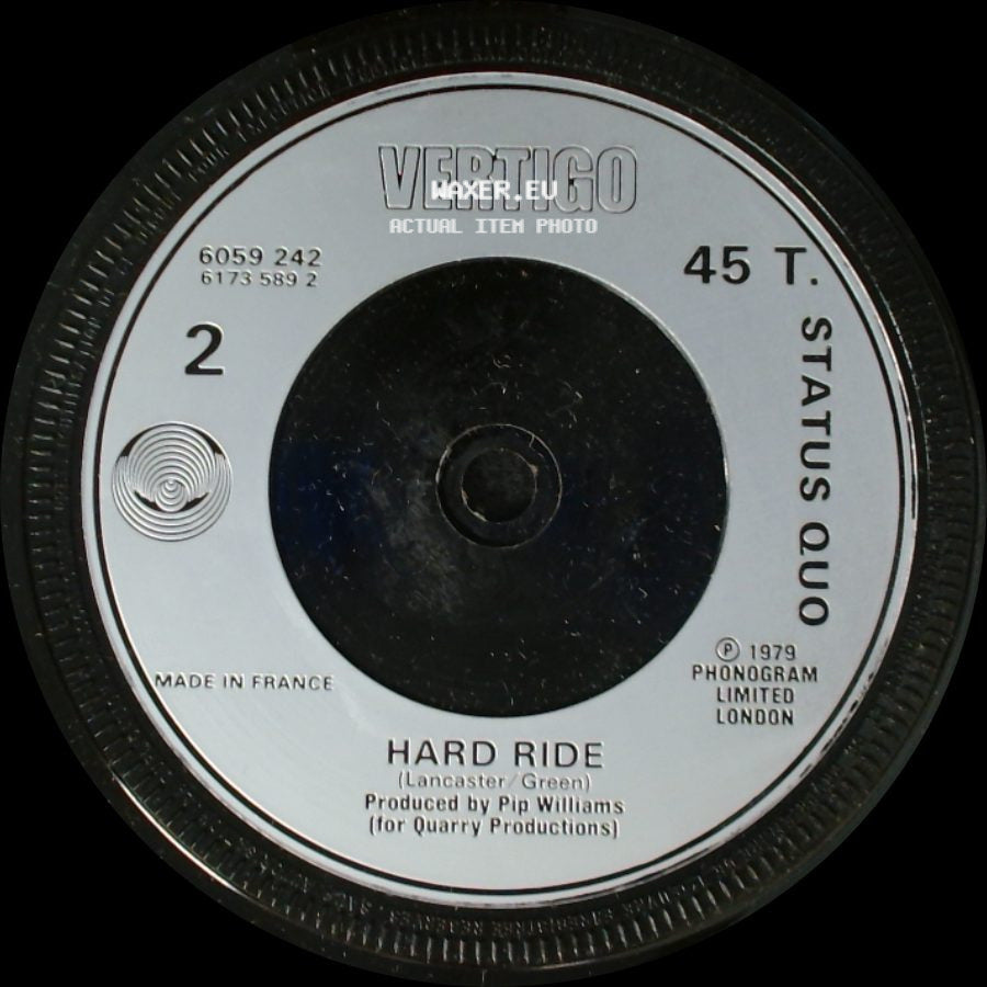 Status Quo - Whatever You Want / Hard Ride side B