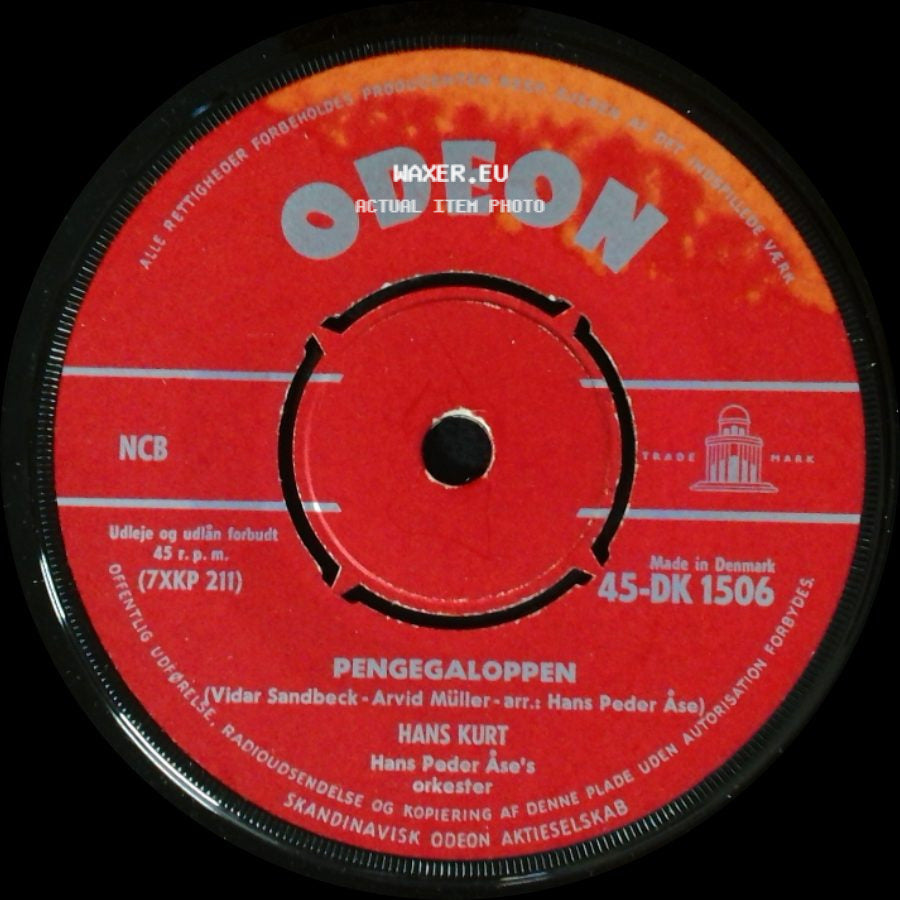 Hans Kurt - Pengegaloppen / Det Lærer Man Da I Paris! (Das Hab' Ich In Paris Gelernt) side A