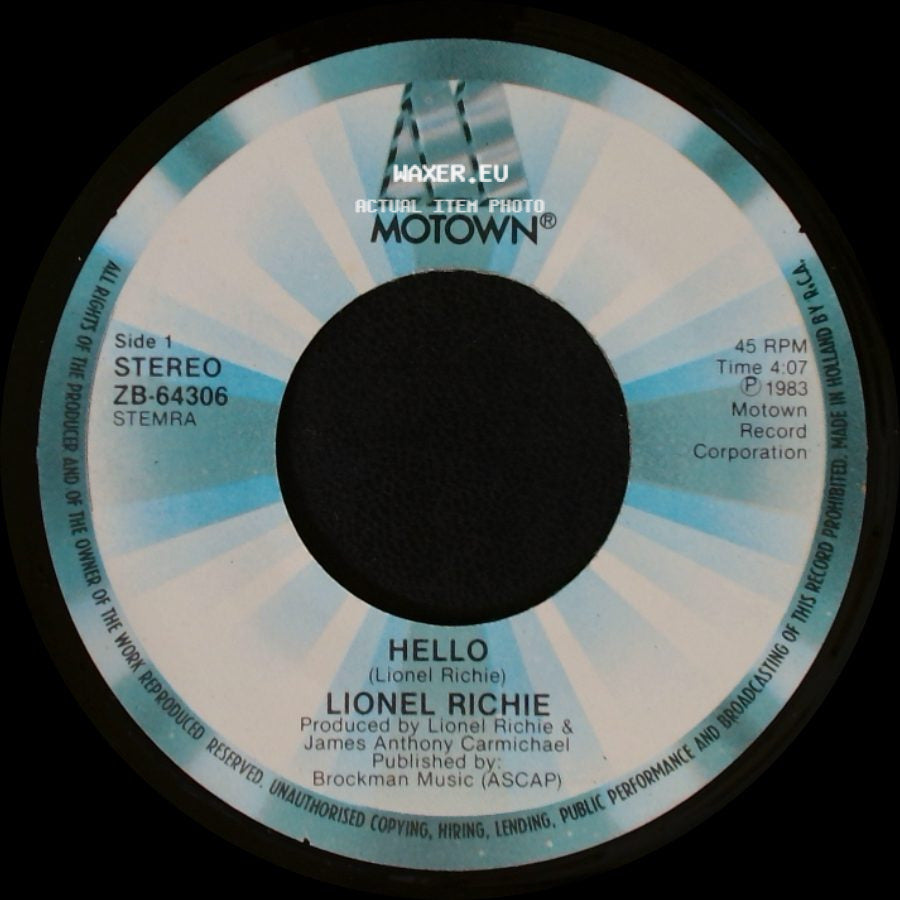Lionel Richie - Hello / You Mean More To Me side A