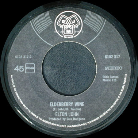 Elton John - Elderberry Wine / Crocodile Rock side A