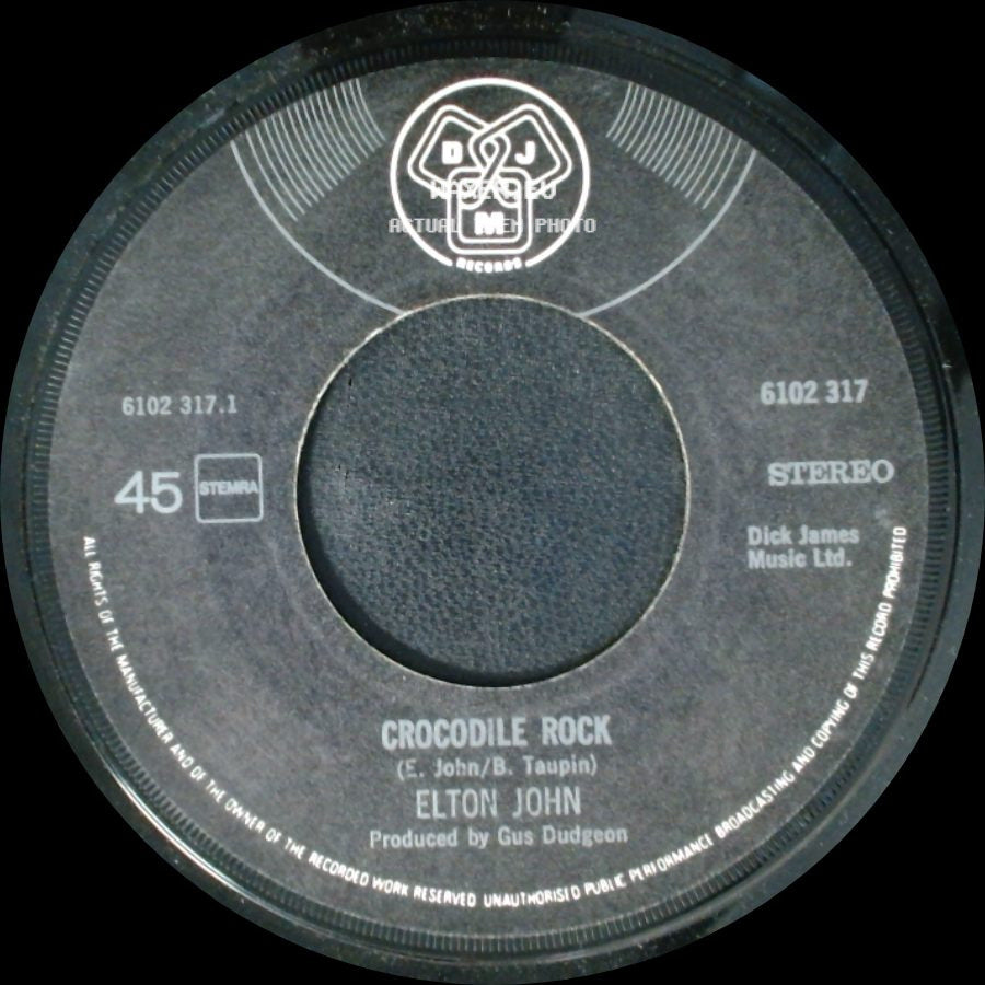 Elton John - Elderberry Wine / Crocodile Rock side B