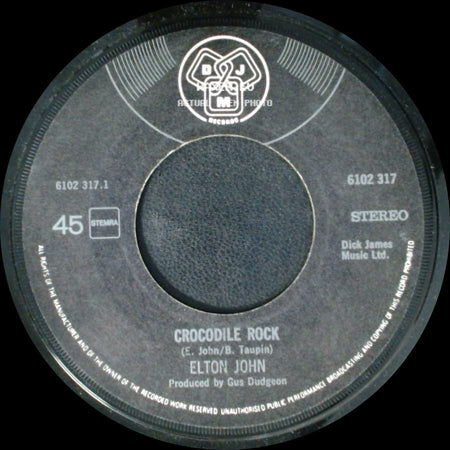 Elton John - Elderberry Wine / Crocodile Rock side B