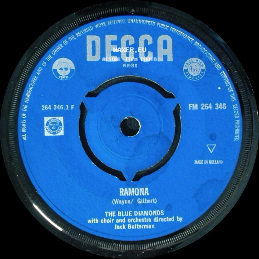 The Blue Diamonds - All Of Me / Ramona side B