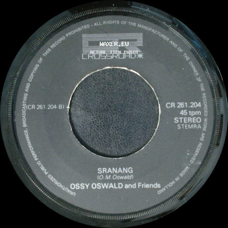 Ossy Oswald And Friends - Sranang / Love Is A Wonderful Thing side A