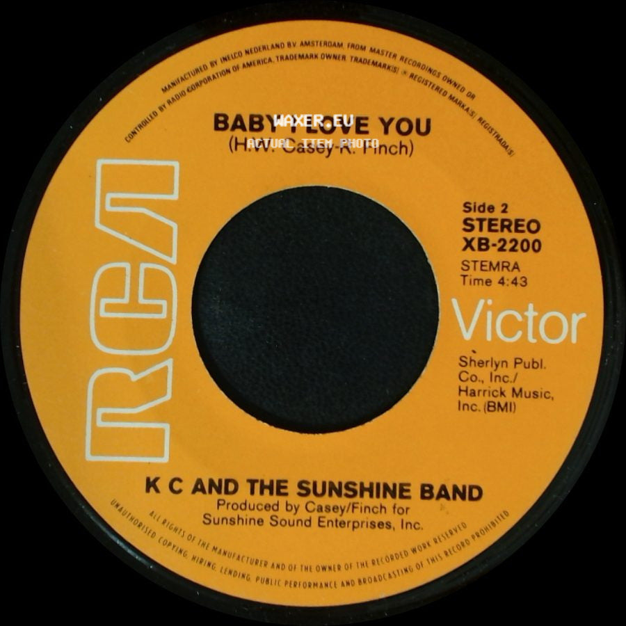 K'c And The Sunshine Band - Keep It Comin' Love / Baby I Love You side B