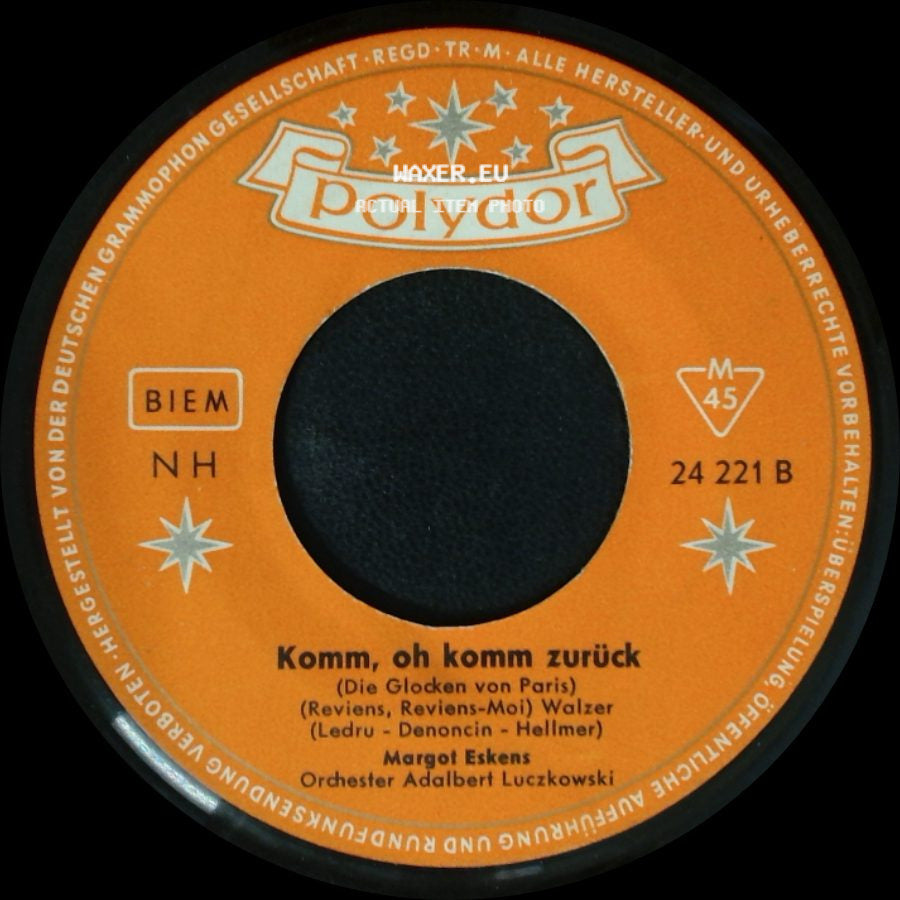 Margot Eskens - So Wunderbar, So Fabelhaft / Komm, Oh Komm Zurück side B
