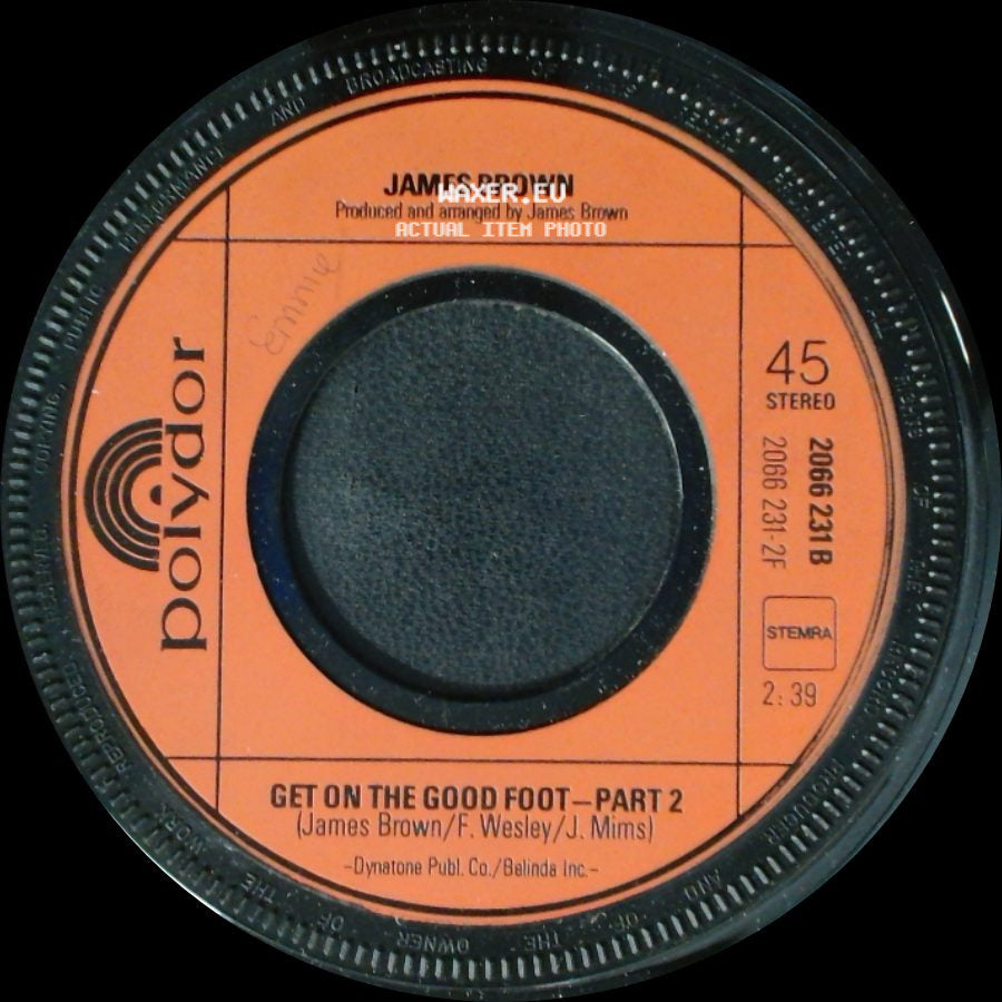 James Brown - Get On The Good Foot - Part 2 / Get On The Good Foot - Part 1 side A