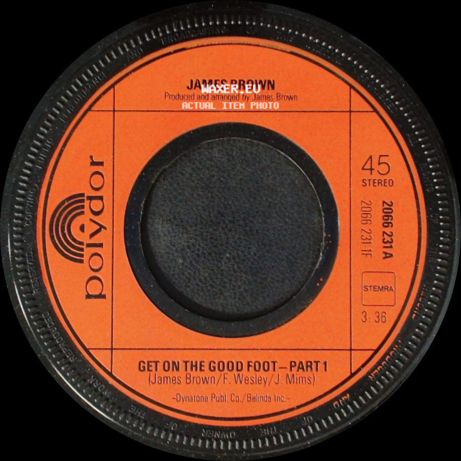 James Brown - Get On The Good Foot - Part 2 / Get On The Good Foot - Part 1 side B