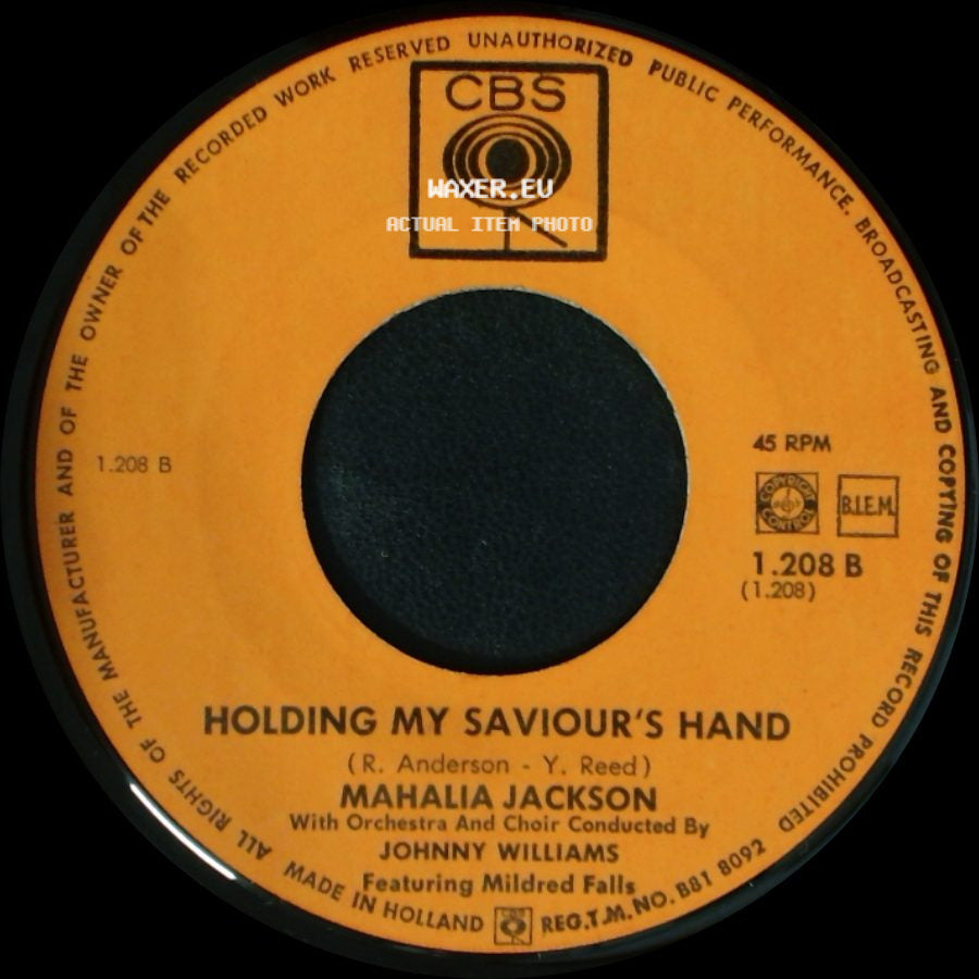 Mahalia Jackson - Holding My Saviour's Hand / I See God side A