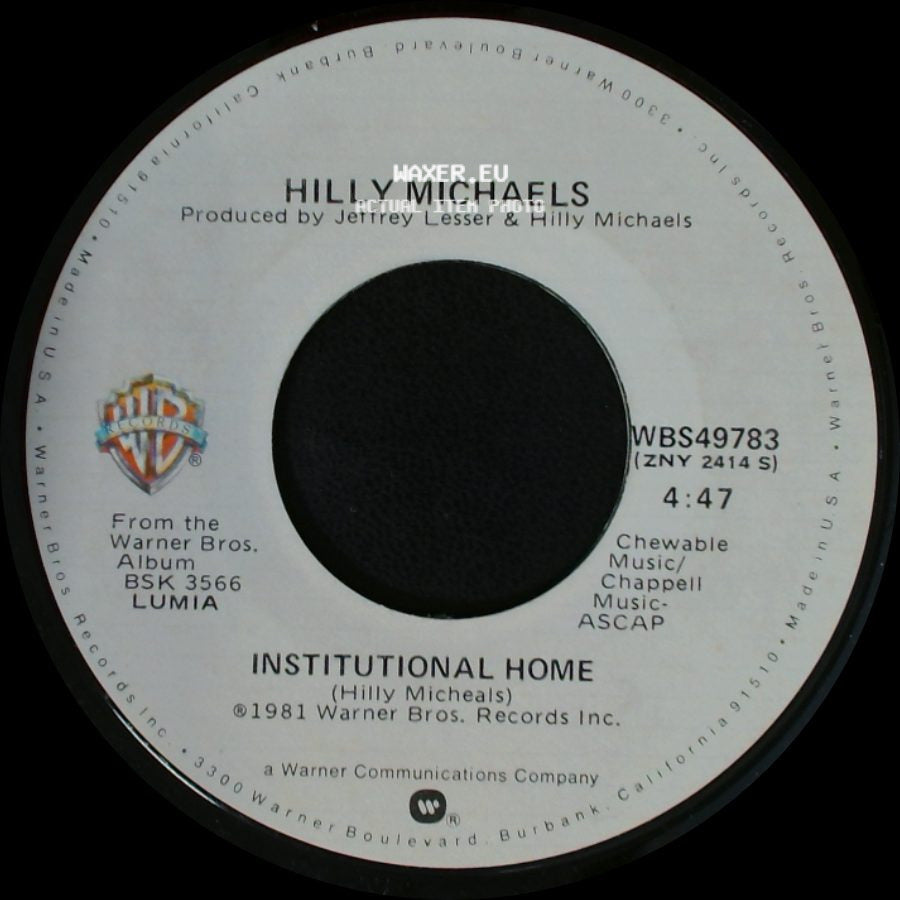 Hilly Michaels - Institutional Home / I Still Think About You side A
