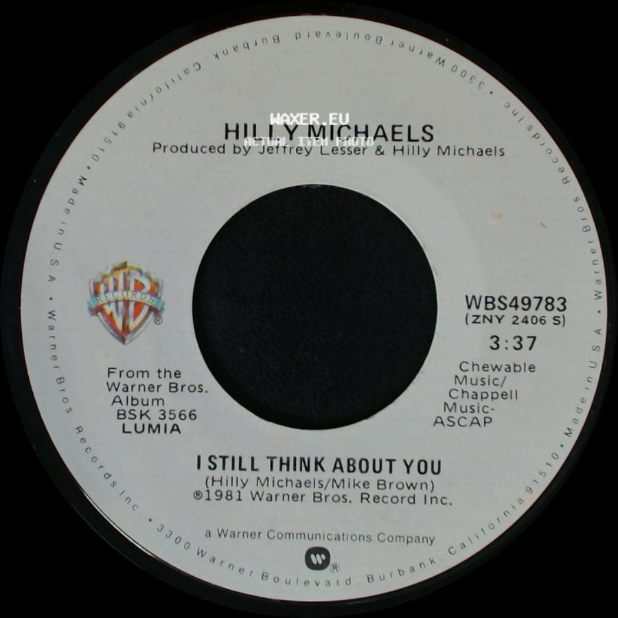 Hilly Michaels - Institutional Home / I Still Think About You side B