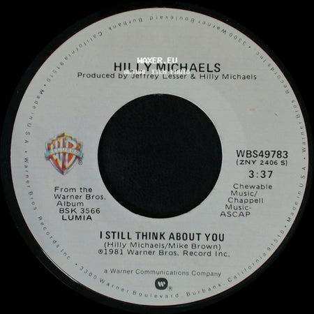 Hilly Michaels - Institutional Home / I Still Think About You side B