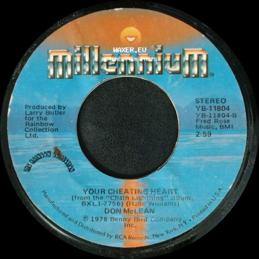 Don Mclean - Since I Don't Have You / Your Cheating Heart side B